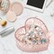 Glass Jewelry Box Heart Shape Cute Box for Storage Ring Earring Trinket Vintage Jewelry Organizer Decorative Gift for Women Girls-GRB003-Pink